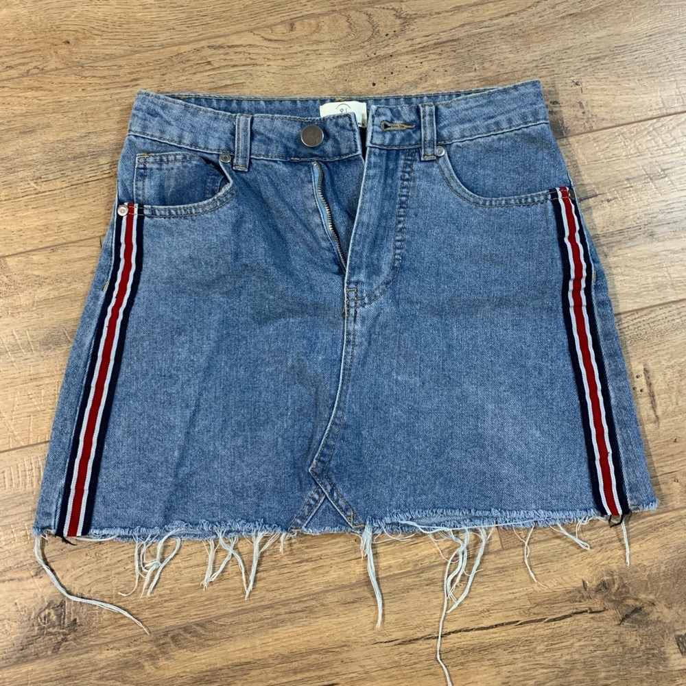 Mini Jean Skirt